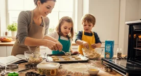 A-woman-and-two-children-joyfully-baking-vegan-cookies-together-in-a-kitchen-fostering-skills...webp