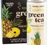 Sparkling Green Tea with Pineapple Juice